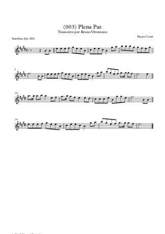 19750 Partitura - (003) Plena Paz - Saxofone Alto (Eb)