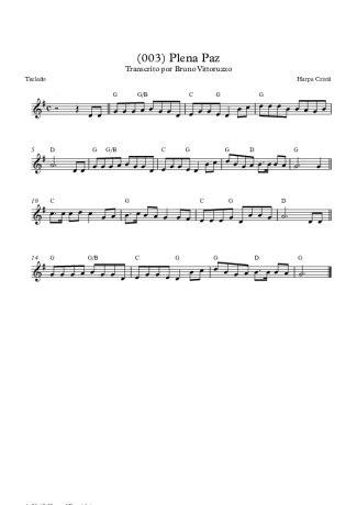 19751 Partitura - (003) Plena Paz - Teclado