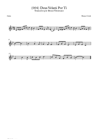 19759 Partitura - (004) Deus Velará Por Ti - Gaita