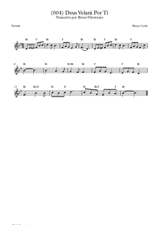19762 Partitura - (004) Deus Velará Por Ti - Teclado