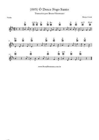 19776 Partitura - (005) Ó Desce Fogo Santo - Violão