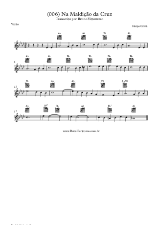19787 Partitura - (006) Na Maldição Da Cruz - Violão