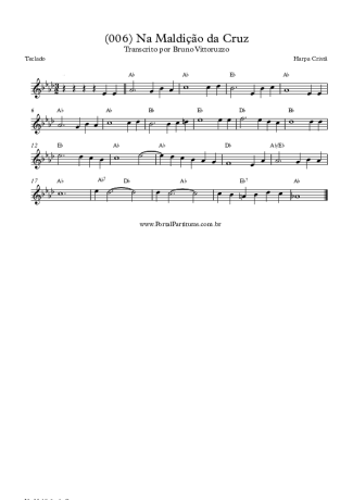 19784 Partitura - (006) Na Maldição Da Cruz - Teclado