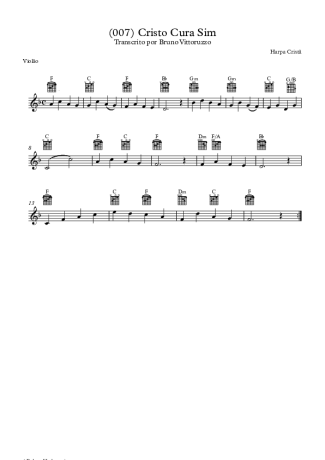 19798 Partitura - (007) Cristo Cura Sim - Violão