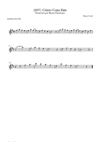19794 Partitura - (007) Cristo Cura Sim - Saxofone Alto (Eb)