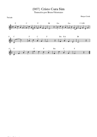 19795 Partitura - (007) Cristo Cura Sim - Teclado