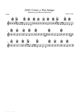 19811 Partitura - (008) Cristo O Fiel Amigo - Violão