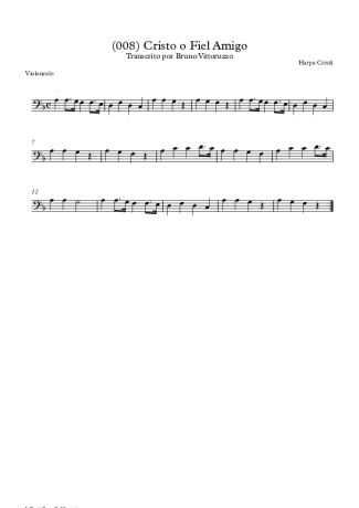 19813 Partitura - (008) Cristo O Fiel Amigo - Violoncelo