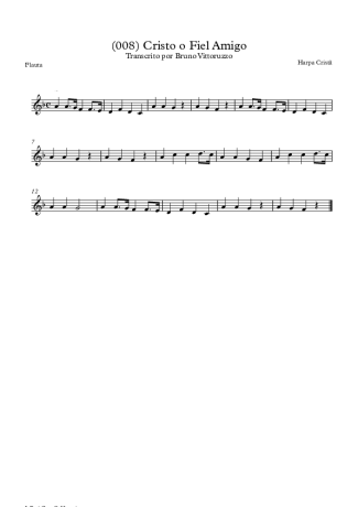 19802 Partitura - (008) Cristo O Fiel Amigo - Flauta Transversal