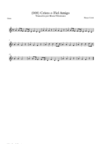 19805 Partitura - (008) Cristo O Fiel Amigo - Gaita