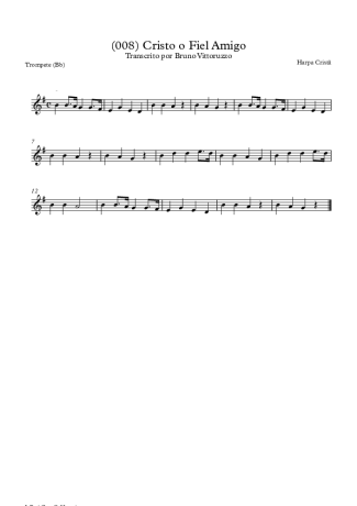19810 Partitura - (008) Cristo O Fiel Amigo - Trompete
