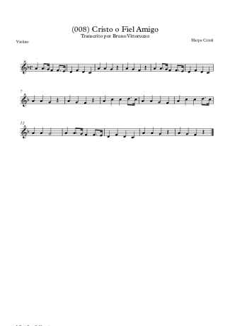 19812 Partitura - (008) Cristo O Fiel Amigo - Violino