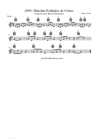 19822 Partitura - (009) Marchai Soldados De Cristo - Violão