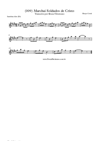 19818 Partitura - (009) Marchai Soldados De Cristo - Saxofone Alto (Eb)