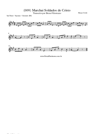 28358 Partitura - (009) Marchai Soldados De Cristo - Clarinete (Bb)