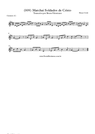 19814 Partitura - (009) Marchai Soldados De Cristo - Clarinete (C)