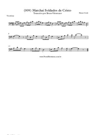19820 Partitura - (009) Marchai Soldados De Cristo - Trombone