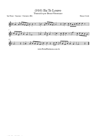 28359 Partitura - (010) Eu Te Louvo - Clarinete (Bb)