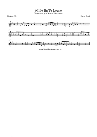 19825 Partitura - (010) Eu Te Louvo - Clarinete (C)