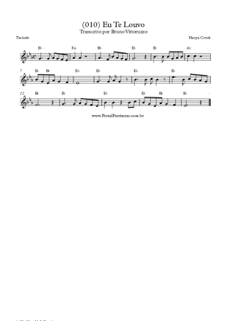 19830 Partitura - (010) Eu Te Louvo - Teclado