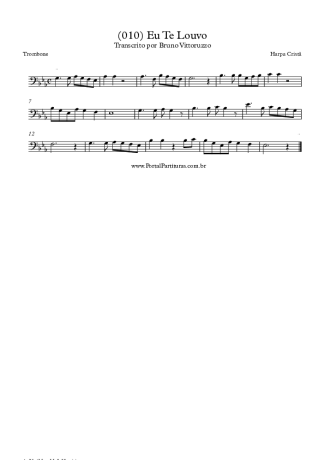 19831 Partitura - (010) Eu Te Louvo - Trombone