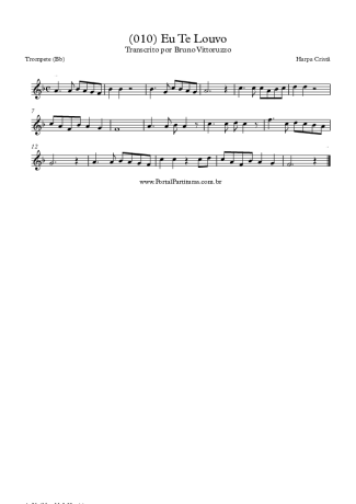 19832 Partitura - (010) Eu Te Louvo - Trompete