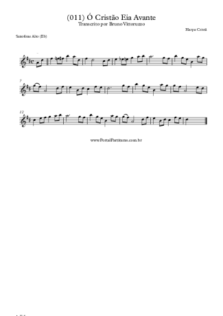 19840 Partitura - (011) Ó Cristão Eia Avante - Saxofone Alto (Eb)