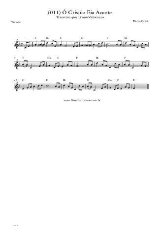 19841 Partitura - (011) Ó Cristão Eia Avante - Teclado