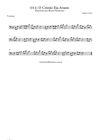 19842 Partitura - (011) Ó Cristão Eia Avante - Trombone