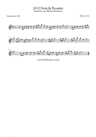 19851 Partitura - (012) Vem Já Pecador - Saxofone Alto (Eb)