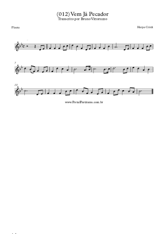 19848 Partitura - (012) Vem Já Pecador - Flauta Transversal