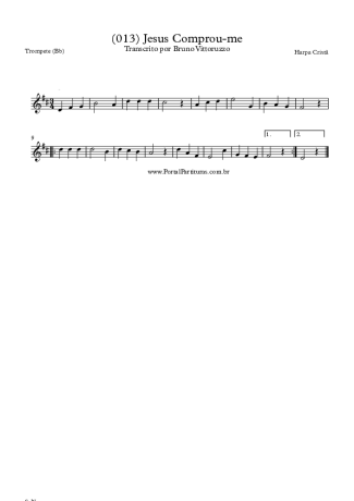 19865 Partitura - (013) Jesus Comprou-me - Trompete