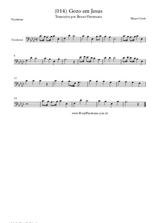 19875 Partitura - (014) Gozo Em Jesus - Trombone