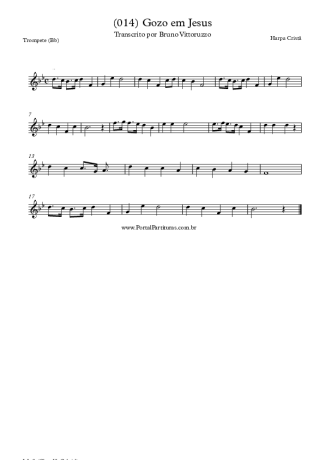 19876 Partitura - (014) Gozo Em Jesus - Trompete