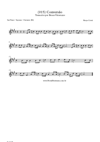 19883 Partitura - (015) Conversão - Saxofone Tenor Soprano (Bb)
