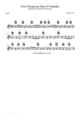 19899 Partitura - (016) Despertar Para O Trabalho - Violão