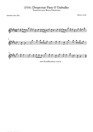 19895 Partitura - (016) Despertar Para O Trabalho - Saxofone Alto (Eb)