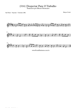 19894 Partitura - (016) Despertar Para O Trabalho - Saxofone Tenor Soprano (Bb)