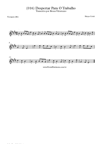 19898 Partitura - (016) Despertar Para O Trabalho - Trompete