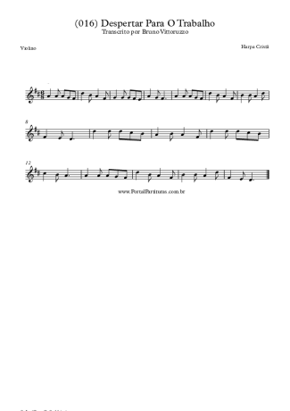19900 Partitura - (016) Despertar Para O Trabalho - Violino