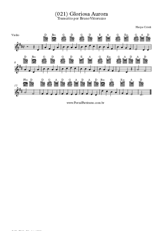 19962 Partitura - (021) Gloriosa Aurora - Violão