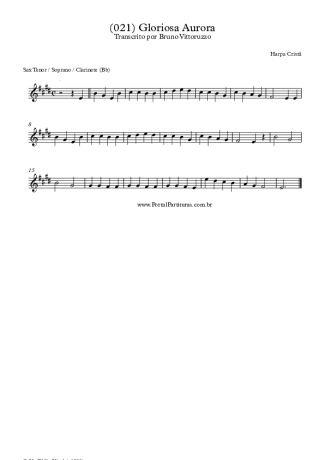 28370 Partitura - (021) Gloriosa Aurora - Clarinete (Bb)