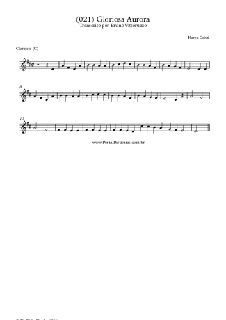 19954 Partitura - (021) Gloriosa Aurora - Clarinete (C)