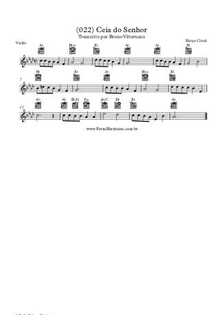 19973 Partitura - (022) Ceia Do Senhor - Violão