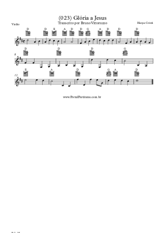 19991 Partitura - (023) Glória A Jesus - Violão