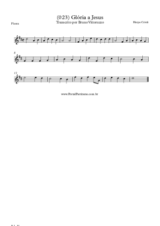 19977 Partitura - (023) Glória A Jesus - Flauta Transversal