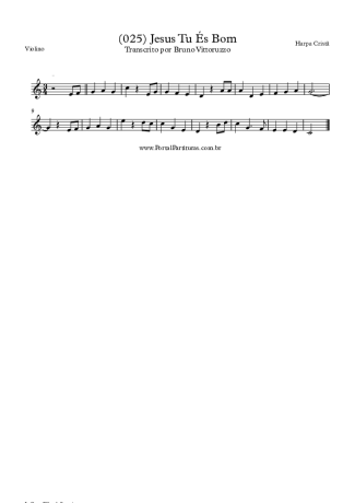 20014 Partitura - (025) Jesus Tu És Bom - Violino