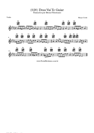 20046 Partitura - (028) Deus Vai Te Guiar - Violão
