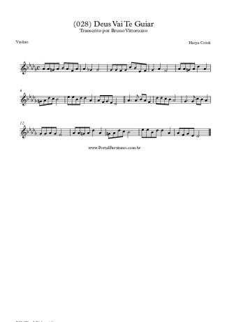 20047 Partitura - (028) Deus Vai Te Guiar - Violino