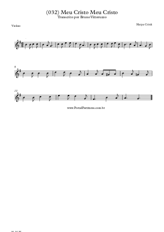 20163 Partitura - (032) Meu Cristo Meu Cristo - Violino
